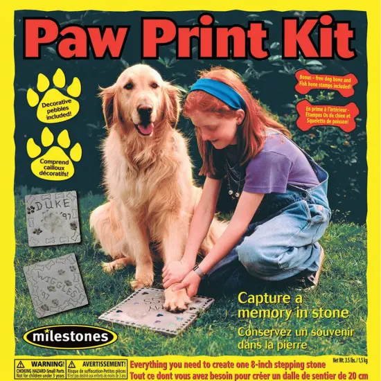 Milestones Mosaic Stepping Stone Kit- Paw Print {1}
