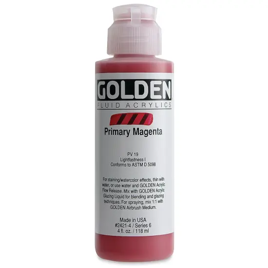 Golden Fluid Acrylics - Primary Magenta, 4 oz bottle {2}