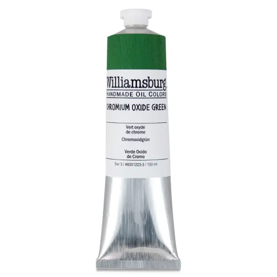 Williamsburg Handmade Oil Paint - Chromium Oxide, 150 ml tube {1}