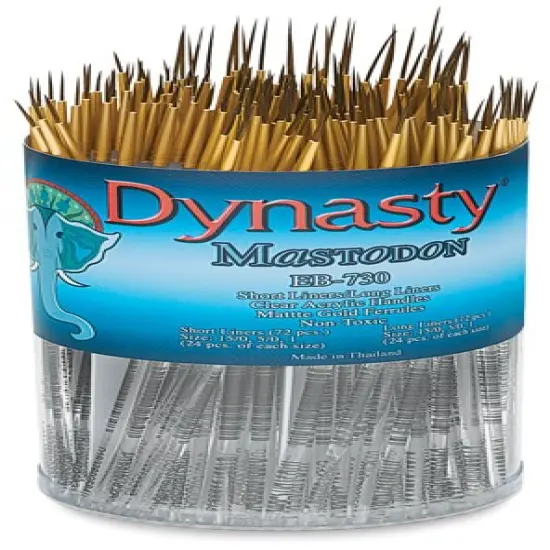 Dynasty Mastodon Synthetic Brush Canister - Liner, Set of 144 {2}