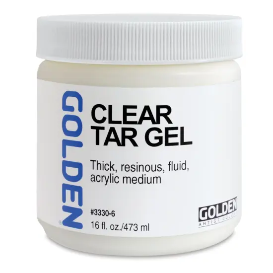 Golden Acrylic Gel Medium - Clear Tar, 16 oz jar {1}