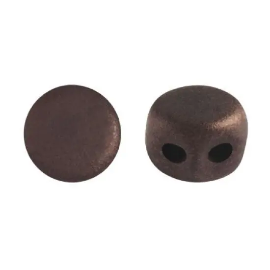 Kalos&reg; Par Puca&reg;, 2 Hole Bead, Dark Bronze Matte, 10 grams {1}