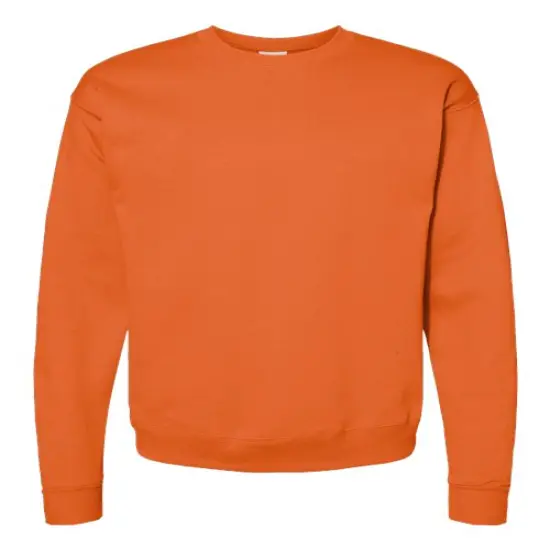 Hanes&reg; Ecosmart Crewneck Long Sleeve Sweatshirt Safety Orange {1}