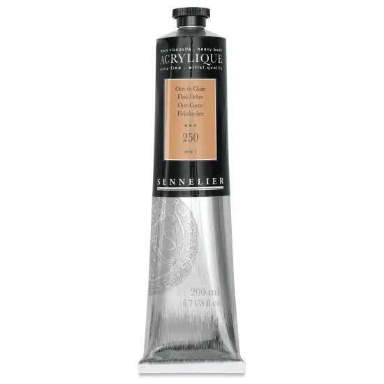 Sennelier Extra-Fine Artist Acryliques - Flesh Ochre, 200 ml tube {1}