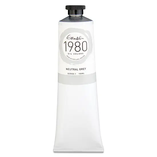 Gamblin 1980 Oils - Neutral Gray, 150 ml tube {2}