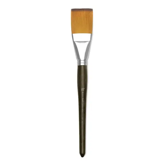 Blick Studio Short Handle Synthetic Brush - Flat Wash, Short Handle, 1-1/2" {1}