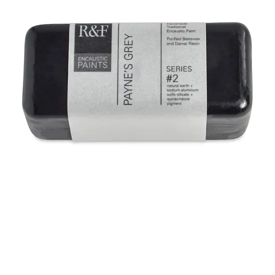R&F Encaustic Paint Block - Payne's Gray, 104 ml block {1}