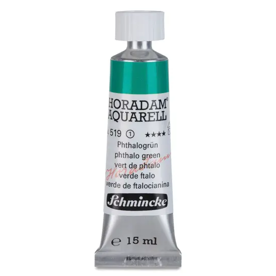 Schmincke Horadam Aquarell Artist Watercolor - Phthalo Green, 15 ml tube {1}