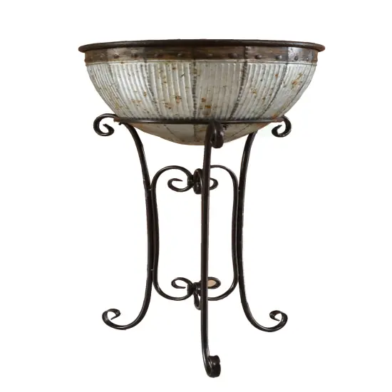 Galvanized Metal Standing Beverage Cooler Tub with Liner {3}