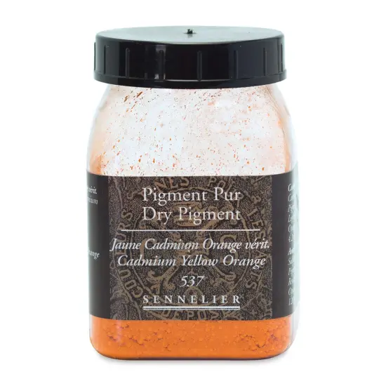 Sennelier Dry Pigment - Cadmium Yellow Orange, 120 g jar {1}