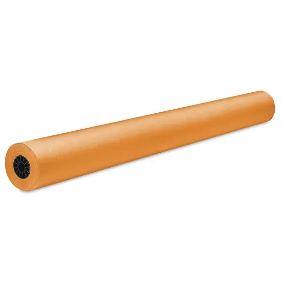 Rainbow Duo-Finish Economy Kraft Paper - 48" x 200 ft, Orange {1}