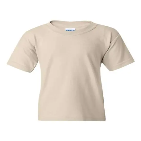 Gildan&reg; Heavy Cotton Youth Crewneck Short Sleeve T-Shirt - 5000B Natural {1}