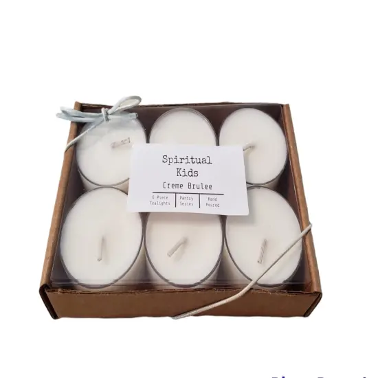 Creme Brulee All Natural Soy Wax Tealights 6 Count Hand Poured with Fragrant/Essential Oils! {1}