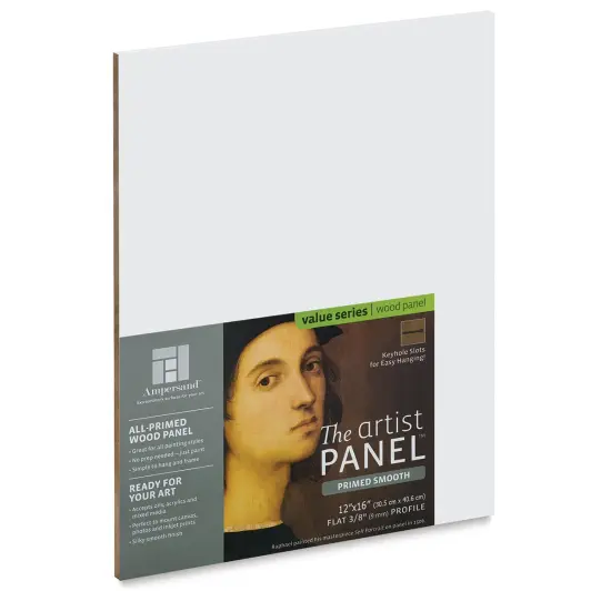 Ampersand Value Series Artist Panel - Smooth, 12" x 16", 3/8" Profile {1}