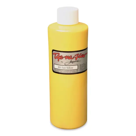Jacquard Dye-Na-Flow Fabric Color - Sun Yellow, 8 oz bottle {2}