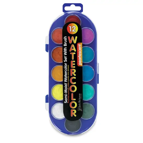 Richeson Opaque Watercolor Pan Set - Metallic, Set of 12 {1}