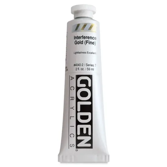 Golden Heavy Body Artist Acrylics - Interference Gold (Fine), 2 oz Tube {1}