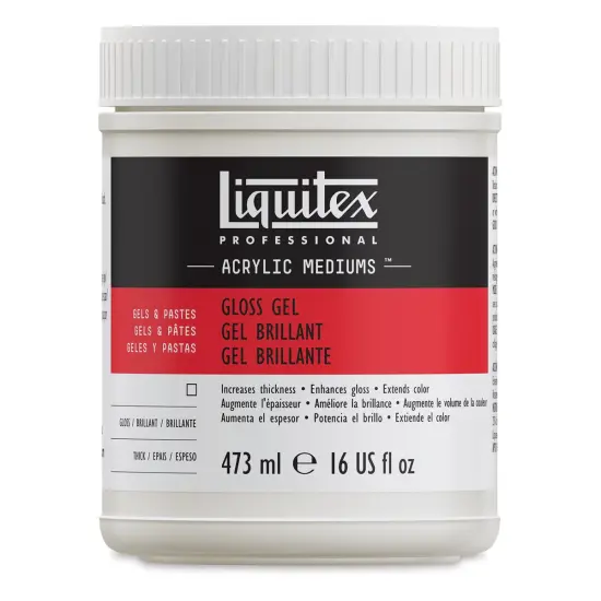 Liquitex Medium - Gel Medium, Gloss, 16 oz jar {1}
