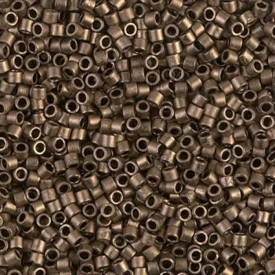 Miyuki Delica Bead 10/0, DBM0322, Matte Metallic Dark Bronze {1}