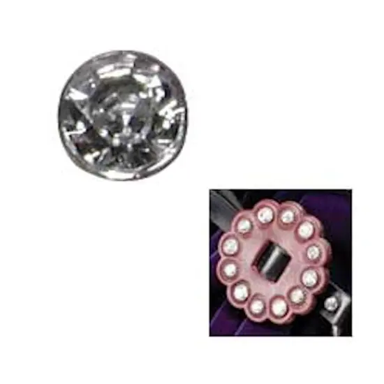 Tandy Leathercraft Synthetic Crystal Rivets Clear 10mm 1366-14 {1}