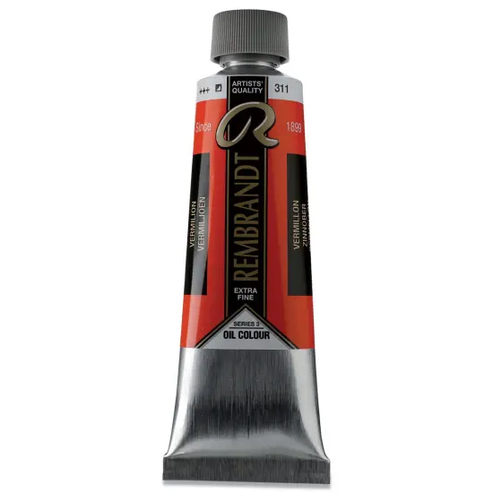 Rembrandt Artists' Oil Color - Permanent Vermilion, 150 ml tube {1}