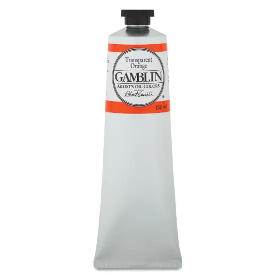 Gamblin Artist's Oil Color - Transparent Orange, 150 ml tube {1}