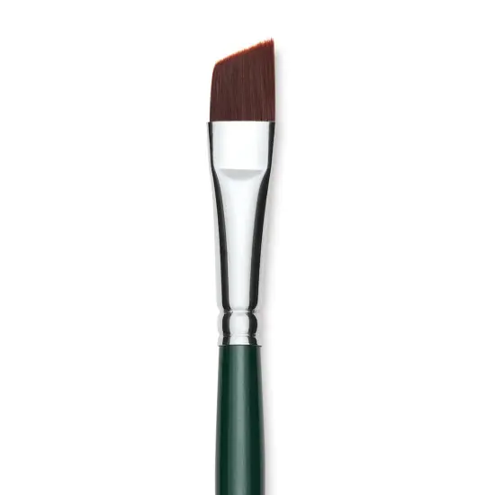 Silver Brush Ruby Satin Synthetic Brush - Angular, Size 1/2", Short Handle {1}