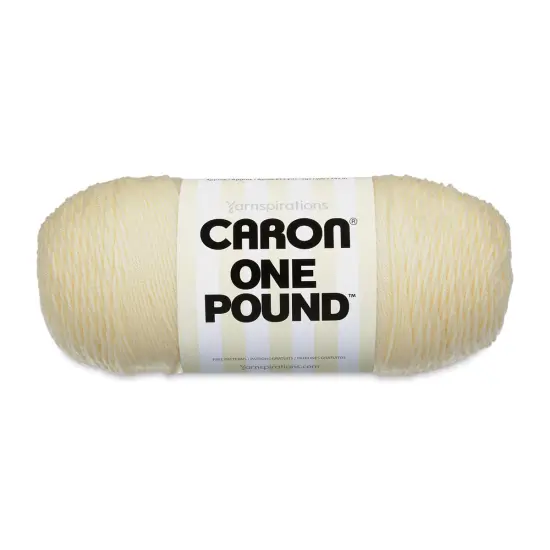 Caron One Pound Acrylic Yarn - 1 lb, 4-Ply, Cream {1}