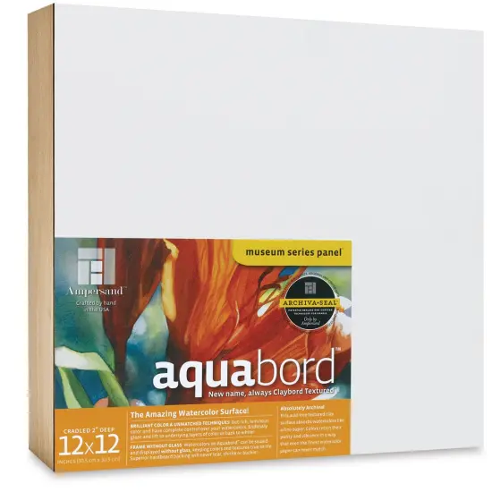 Ampersand Aquabord Panel - 12" x 12", 2" Deep Cradled {1}
