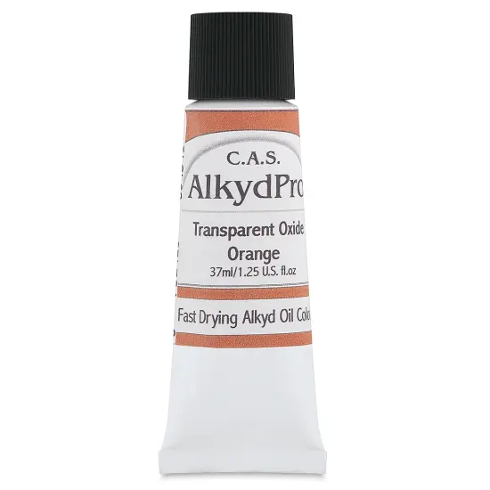 CAS AlkydPro Fast-Drying Alkyd Oil Color - Transparent Oxide Orange, 37 ml tube {1}