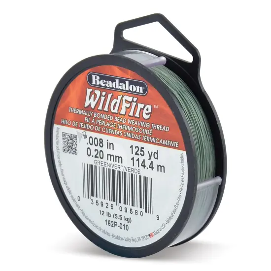 Beadalon WildFire Beading Thread - Green, 0.008", 125 yds {1}