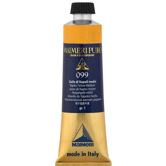 Maimeri Puro Oil Color - Naples Yellow Medium, 40 ml Tube {2}