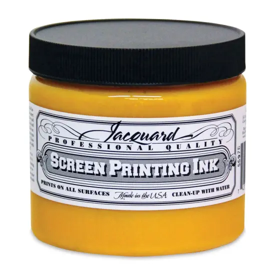 Jacquard Screen Printing Ink - Yellow, 16 oz {1}