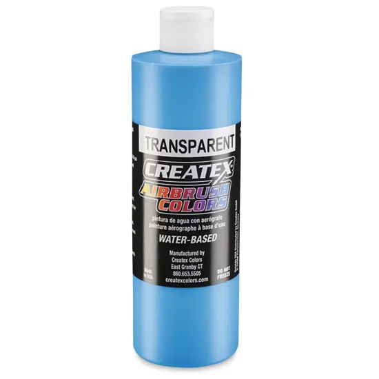 Createx Airbrush Color - 16 oz, Transparent Caribbean Blue {1}
