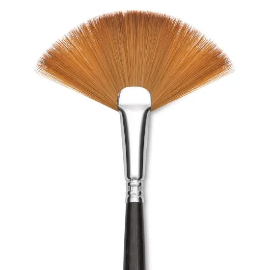 Escoda Prado Tame Synthetic Brush - Fan, Long Handle, Size 6 {1}