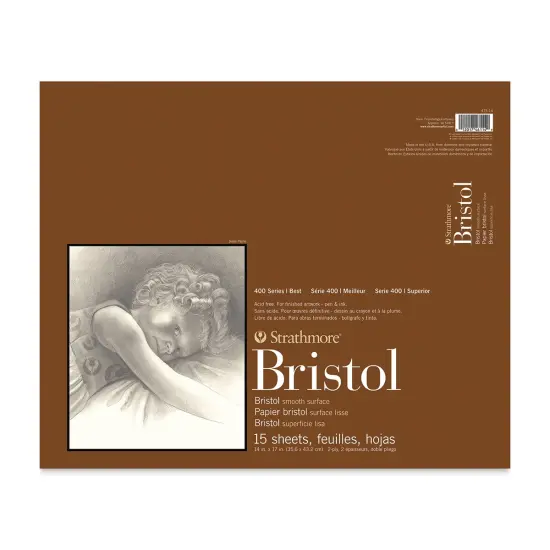 Strathmore Bristol Pad - 14" x 17", 2 Ply, Smooth, 15 Sheets {1}