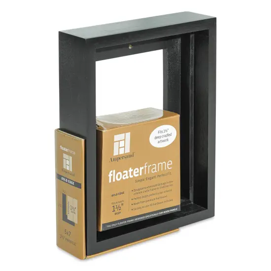 Ampersand Floaterframe - Bold, Black, 5" x 7", 1-1/2" {1}