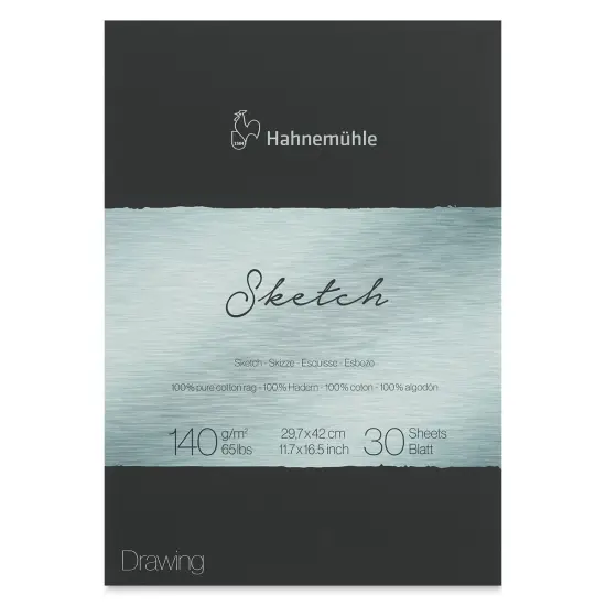 Hahnem&uuml;hle The Collection Sketch Paper Pad - 11.7" x 16.5", 30 Sheets {1}