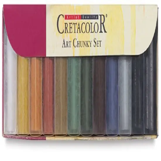 Cretacolor Chunky Charcoal Set - Assorted Colors, Set of 12 {2}