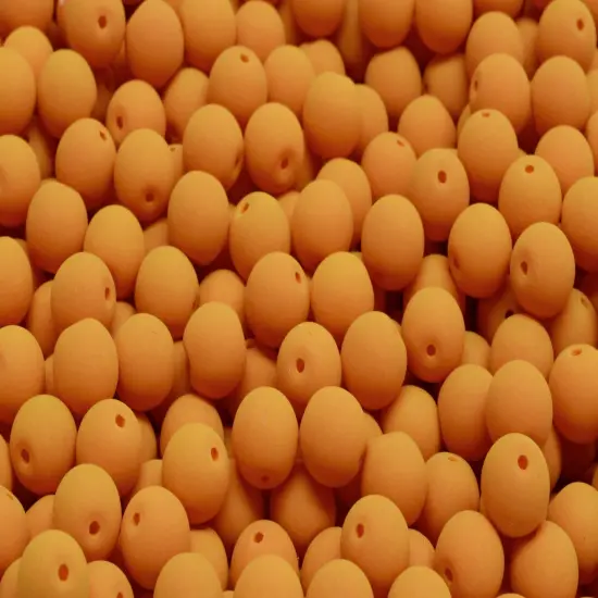 6mm Czech Round Druk Bead, Matte Velvet Mustard, 50 pcs {1}