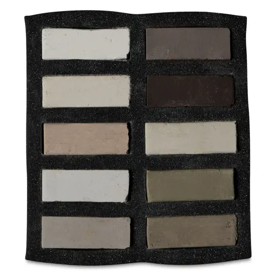 Art Spectrum Extra Soft Square Pastels - Umber and Earths, Set of 10 {2}