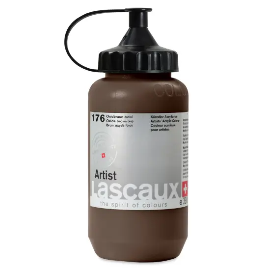 Lascaux Artist Acrylics - Oxide Brown Dark, 390 ml Tube {1}