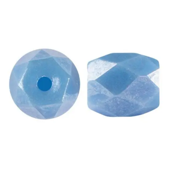 Baros Par Puca&reg; Czech glass bead, Frost Blue Lagoon Luster, 10 grams {1}