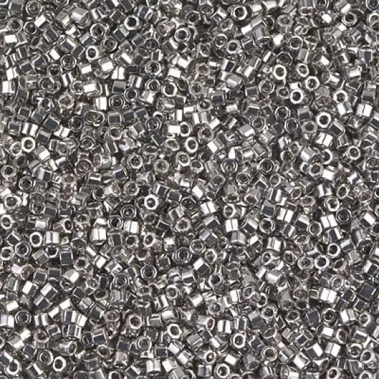 Miyuki Delica 11/0 Cut, Palladium Plated, DBC0038, 5 grams {1}