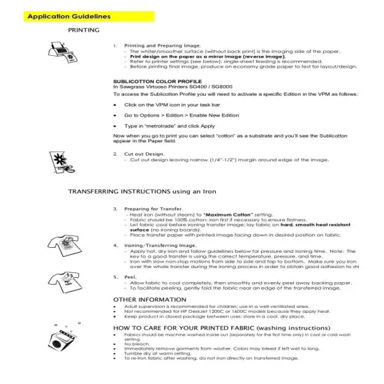 SUBLICOTTON TRANSFER PAPER 50 Sh PK 8.5"X11" Sublimation paper for Cotton #1 {3}