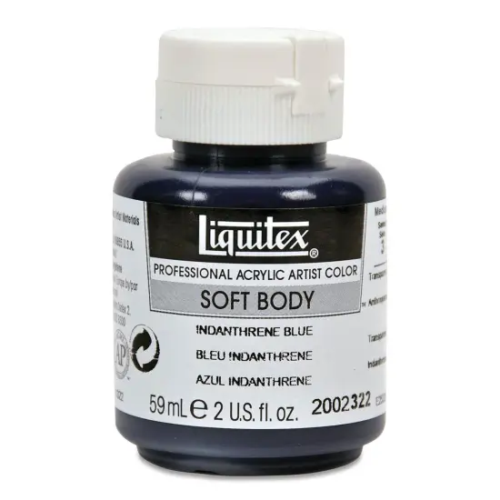 Liquitex Soft Body Artist Acrylics - Indanthrene Blue, 59 ml bottle {1}