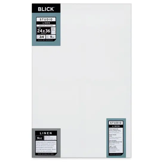 Blick Studio Linen Stretched Canvas - 24" x 36", Traditional 3/4" Profile {1}