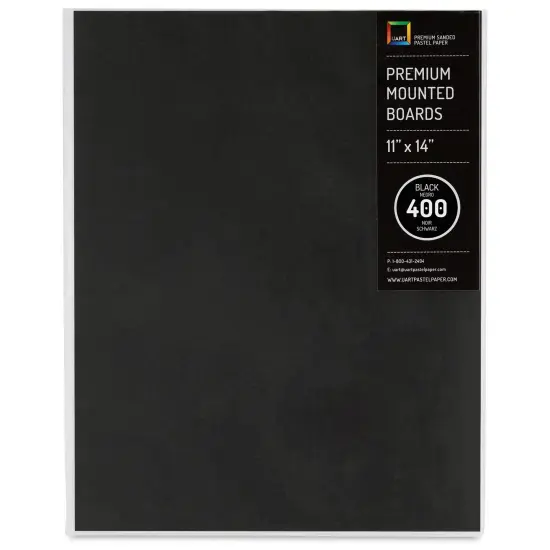 UArt Premium Sanded Pastel Paper Board - 11" x 14", Dark, 400 Grit {1}