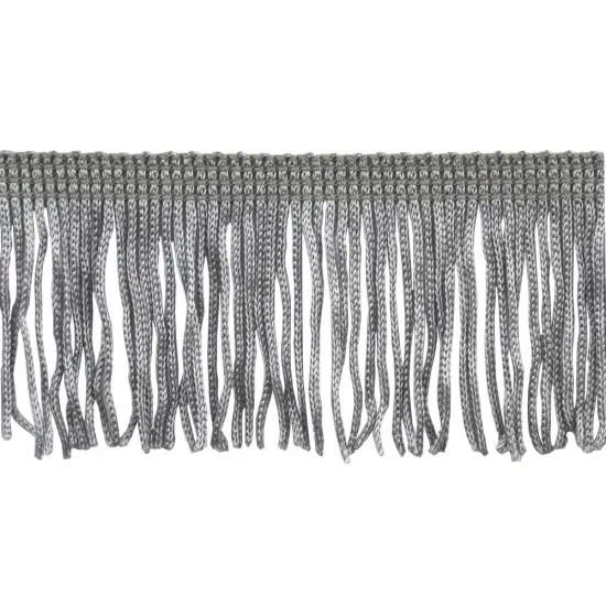 Belagio Chainette Fringe, 2" Wide, 10- Yard Bolt, Silver {1}