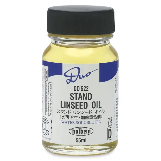 Holbein Duo Aqua Oil Stand Linseed Oil - 55 ml bottle {2}